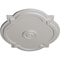 Ekena Millwork Waltz Ceiling Medallion (Fits Canopies up to 4 1/2"), 21 1/4"W x 17 3/8"H x 1"P, Ultra Pure White CM21WAUWF - alternate 3